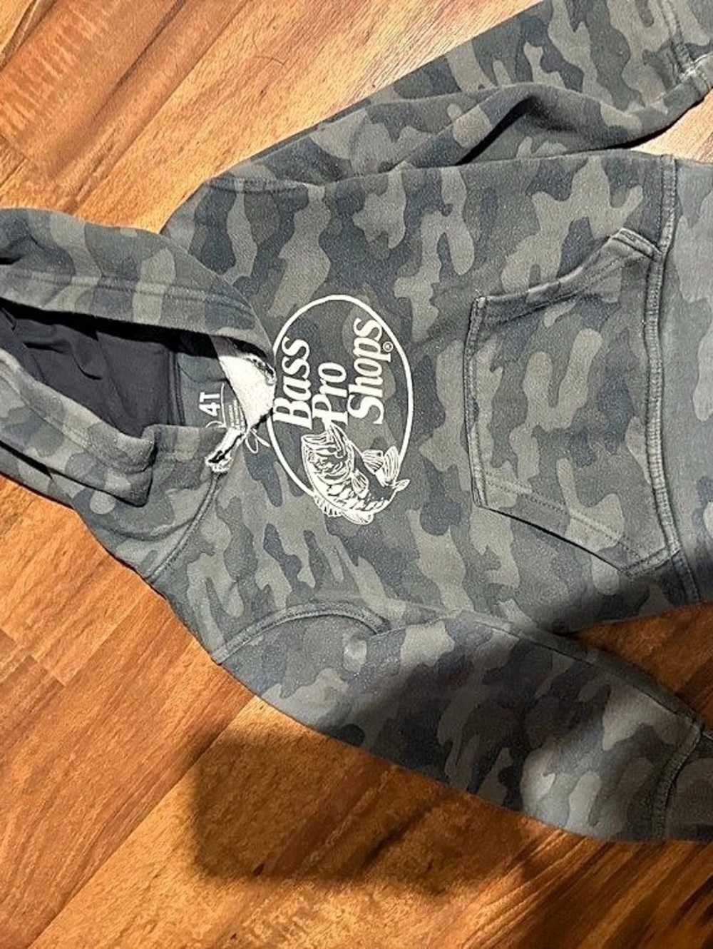Bass Pro Shops Toddler Camo Hoodie Size 4t